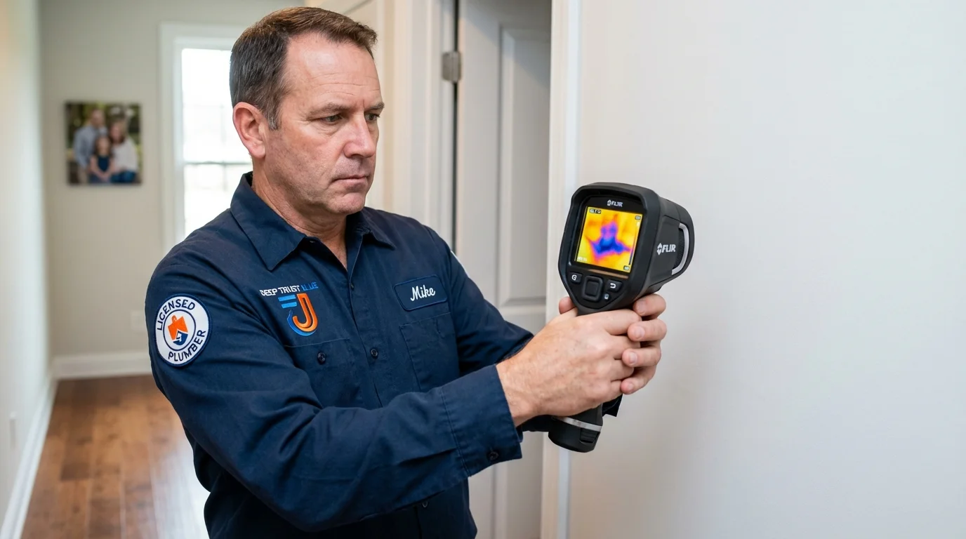 Thermal imaging leak detection by Johns Plumbing LLC in Bound Brook